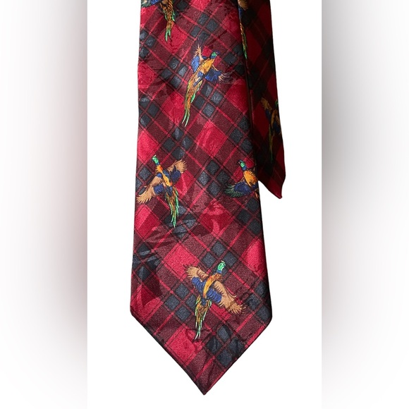 Addiction Pheasant Plaid Tie - Picture 2 of 5